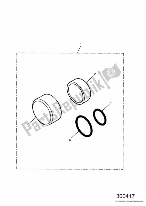 All parts for the Axle Nut Covers Front of the Triumph America Carburettor 790 2002 - 2007